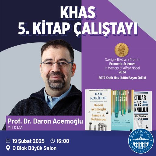 5th KHAS Book Workshop – Daron Acemoğlu – Online Participation